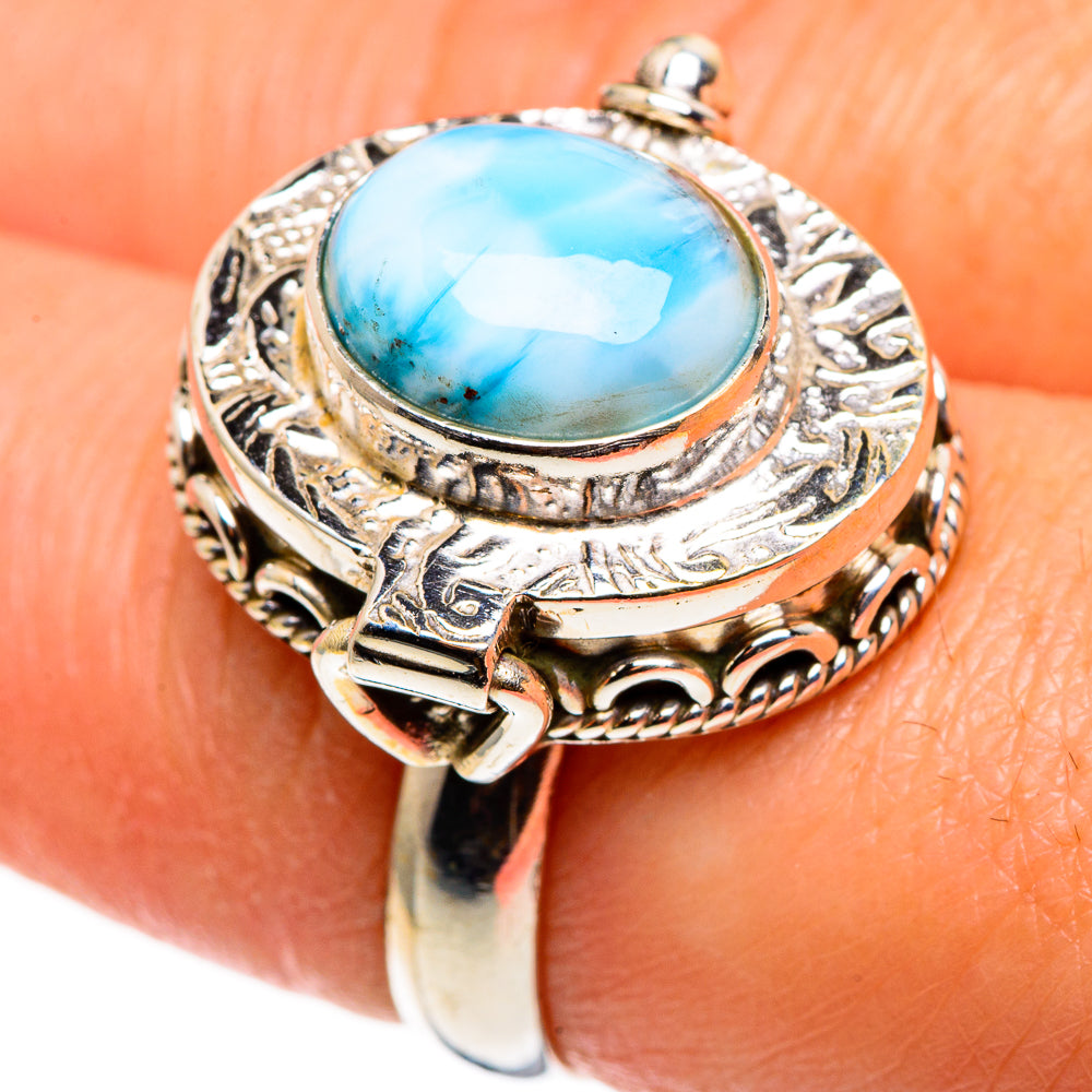 Larimar Rings handcrafted by Ana Silver Co - RING85360