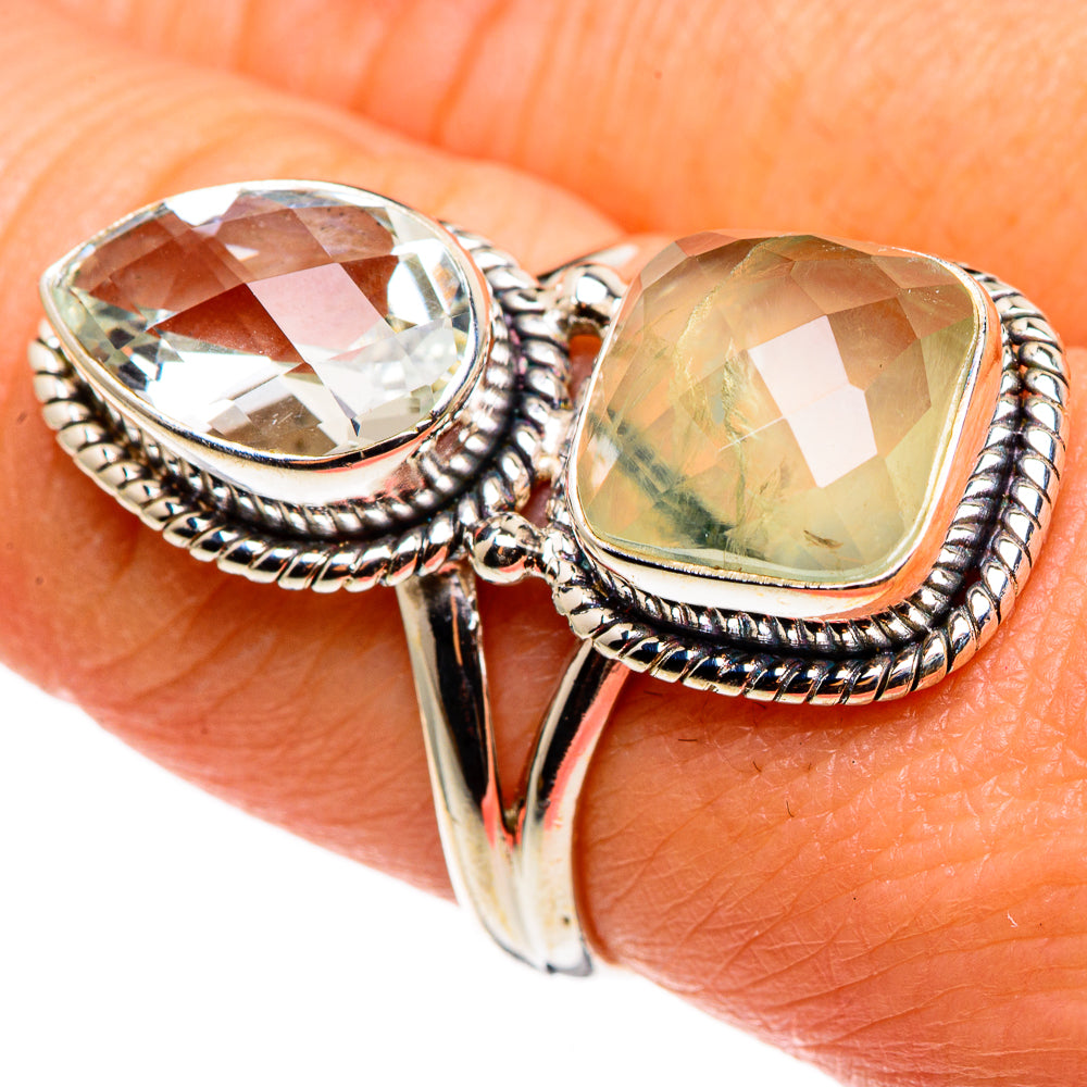 Prehnite Rings handcrafted by Ana Silver Co - RING85368
