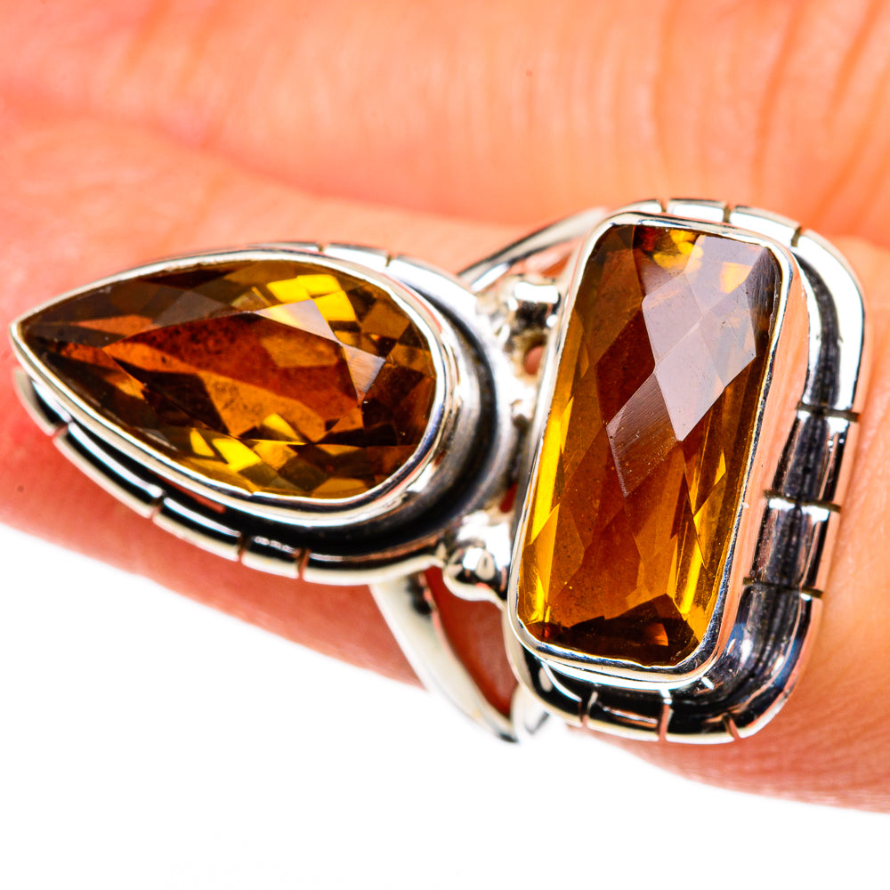 Mandarin Citrine Rings handcrafted by Ana Silver Co - RING85374