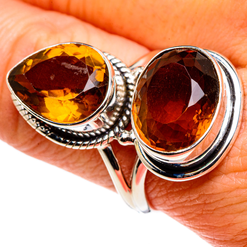 Mandarin Citrine Rings handcrafted by Ana Silver Co - RING85375