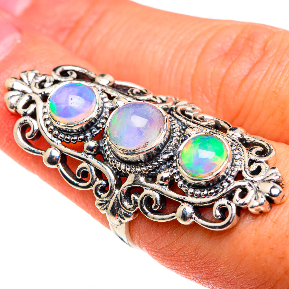 Ethiopian Opal Rings handcrafted by Ana Silver Co - RING85382
