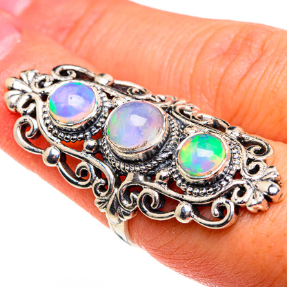 Ethiopian Opal Rings handcrafted by Ana Silver Co - RING85382