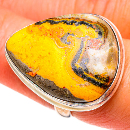 Bumble Bee Jasper Rings handcrafted by Ana Silver Co - RING85383
