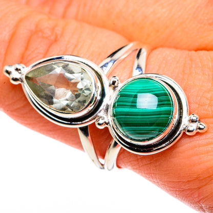 Malachite Rings handcrafted by Ana Silver Co - RING85390