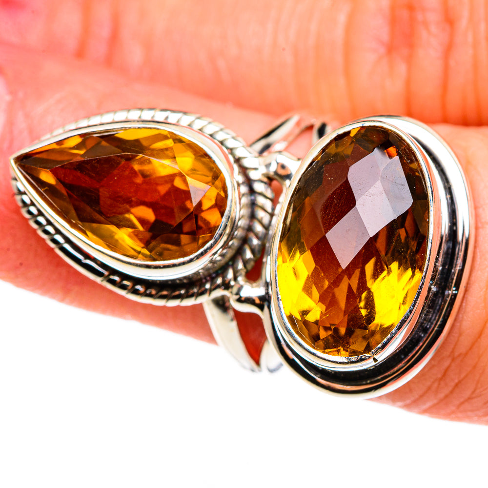 Mandarin Citrine Rings handcrafted by Ana Silver Co - RING85392