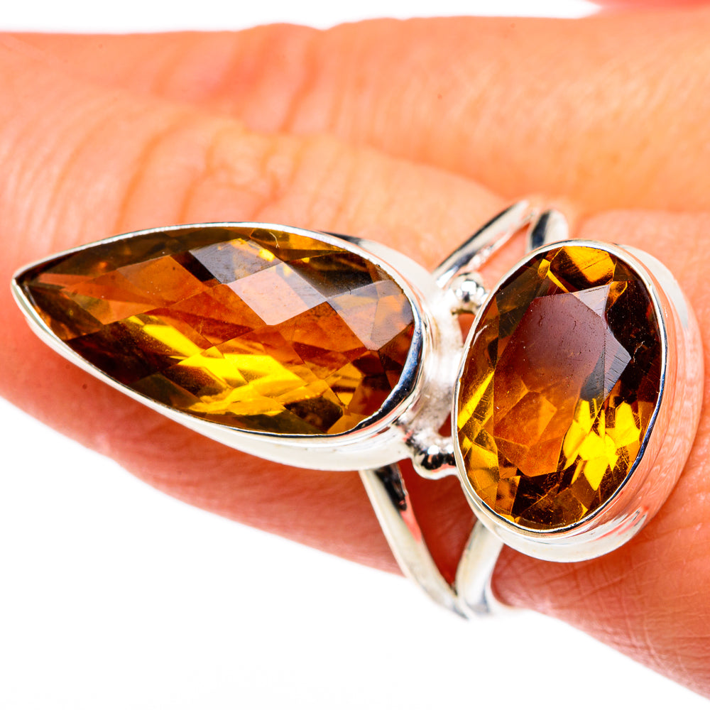 Mandarin Citrine Rings handcrafted by Ana Silver Co - RING85394