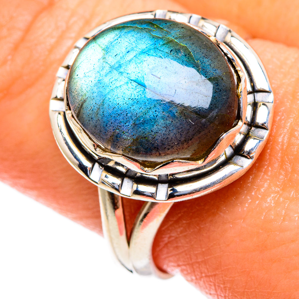Labradorite Rings handcrafted by Ana Silver Co - RING85398