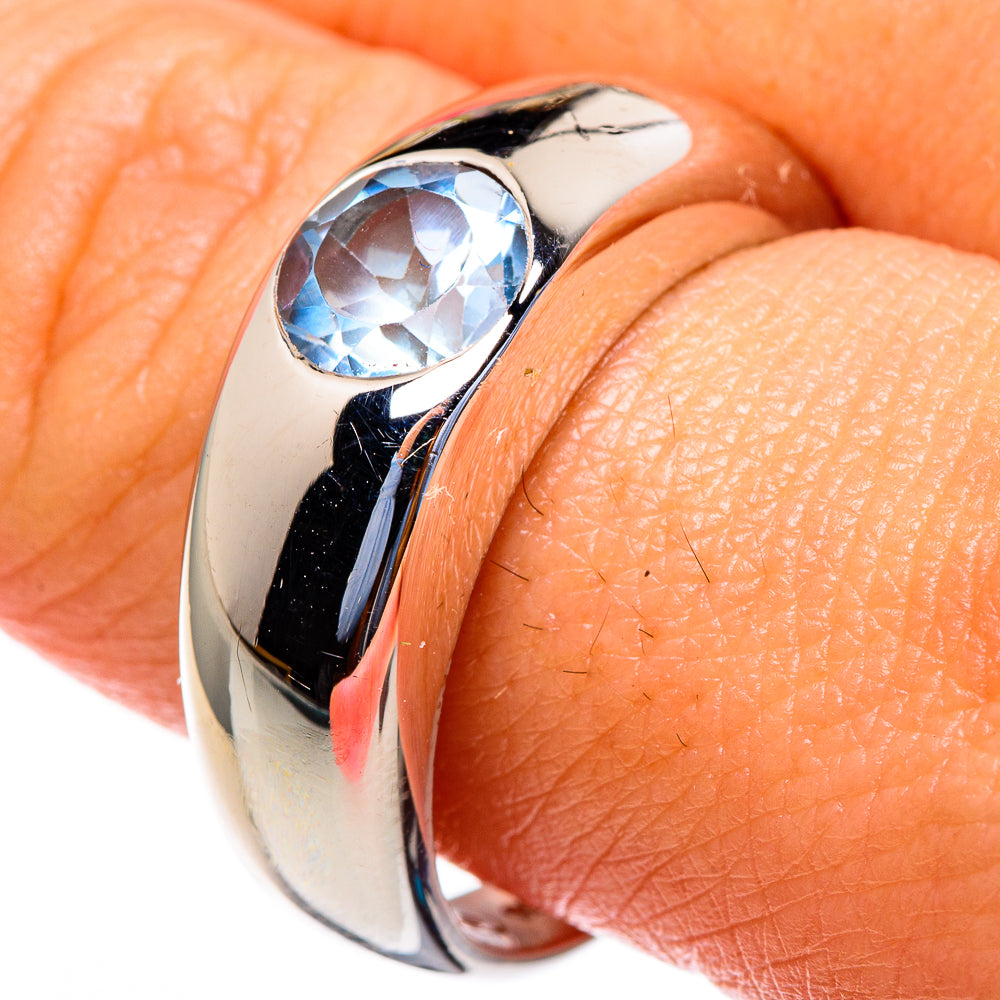 Blue Topaz Rings handcrafted by Ana Silver Co - RING85400