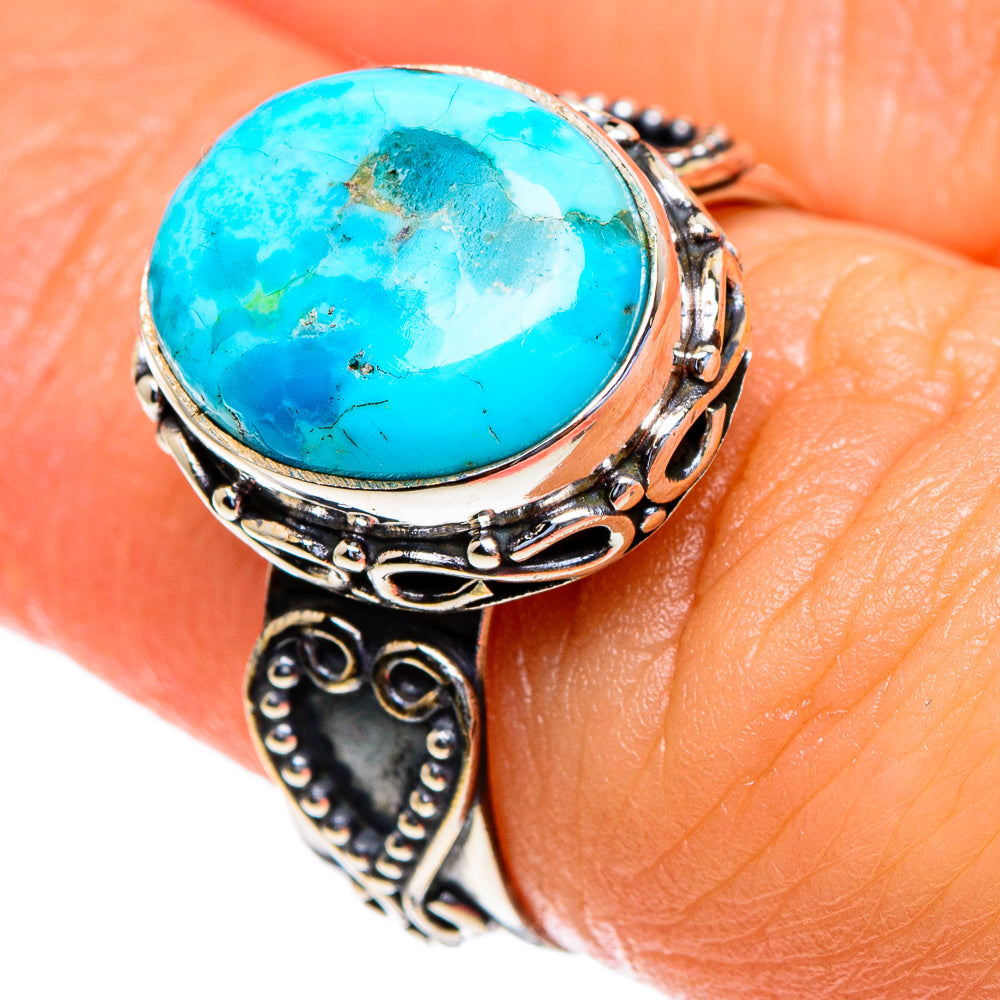 Chrysocolla Rings handcrafted by Ana Silver Co - RING85403