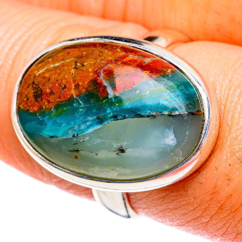 Peruvian Opal Rings handcrafted by Ana Silver Co - RING85405