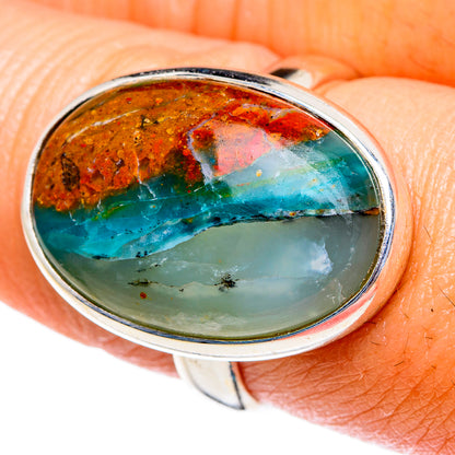 Peruvian Opal Rings handcrafted by Ana Silver Co - RING85405