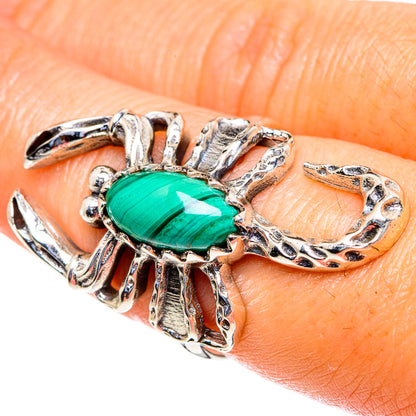 Malachite Rings handcrafted by Ana Silver Co - RING85406