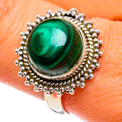 Malachite Rings handcrafted by Ana Silver Co - RING85407