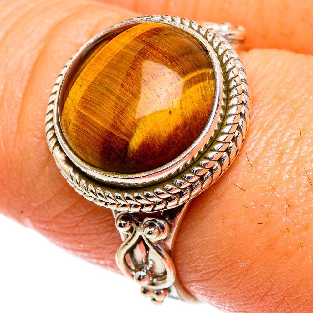 Tiger Eye Rings handcrafted by Ana Silver Co - RING85410