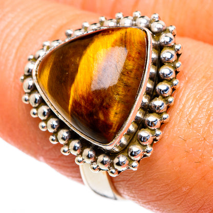 Tiger Eye Rings handcrafted by Ana Silver Co - RING85414