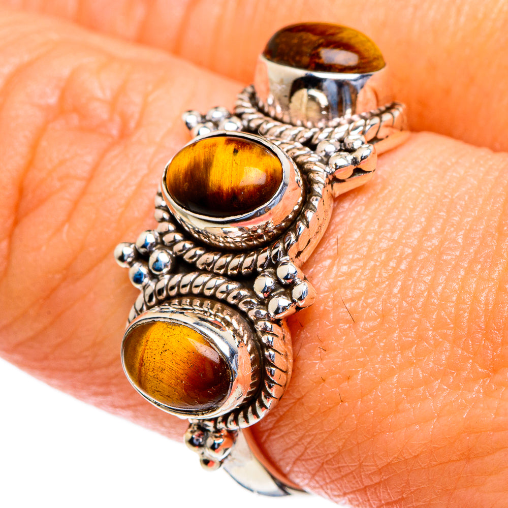 Tiger Eye Rings handcrafted by Ana Silver Co - RING85415
