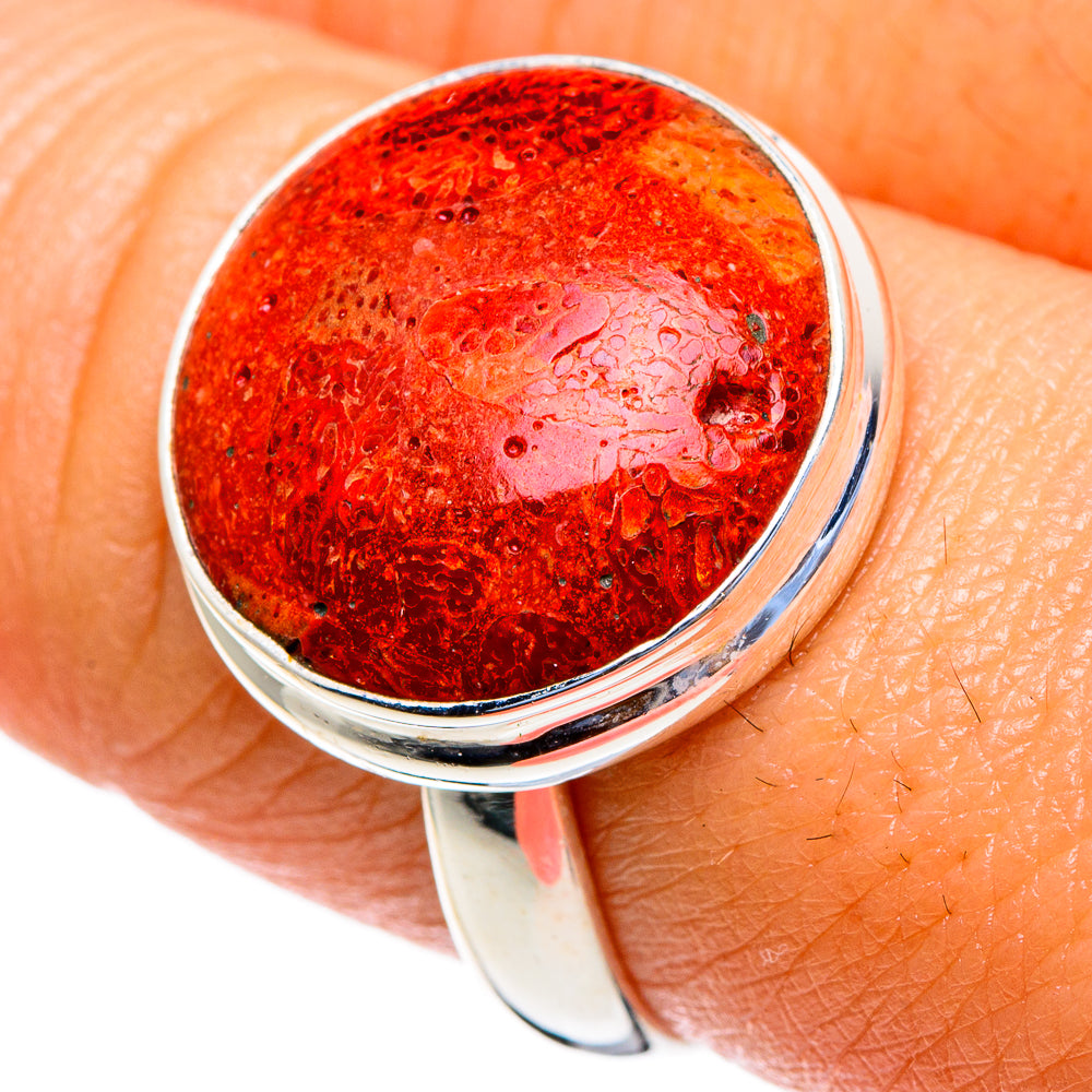 Sponge Coral Rings handcrafted by Ana Silver Co - RING85417