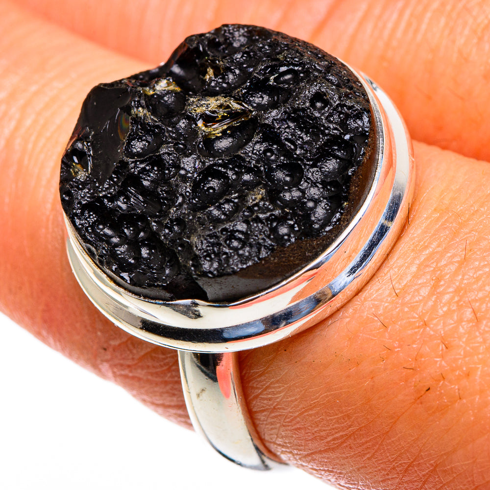 Tektite Rings handcrafted by Ana Silver Co - RING85432