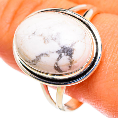 Howlite Rings handcrafted by Ana Silver Co - RING85435