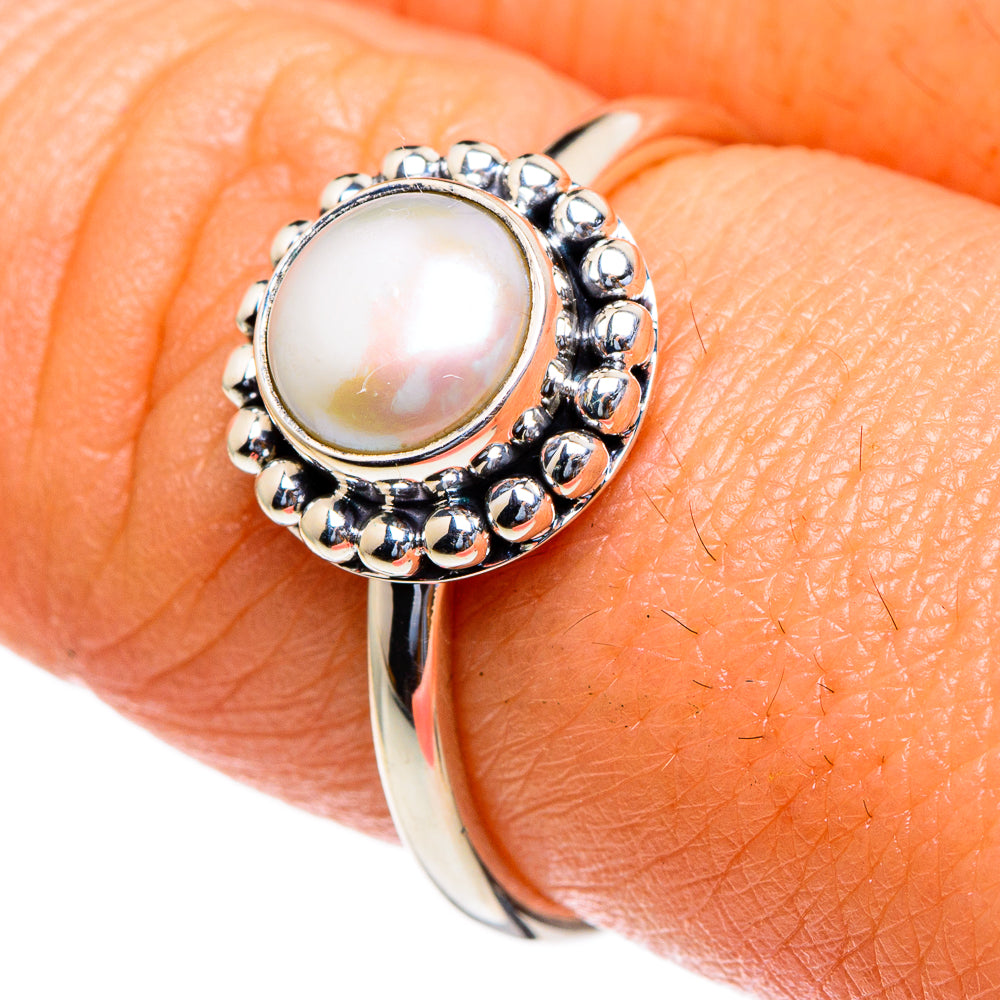 Cultured Pearl Rings handcrafted by Ana Silver Co - RING85437