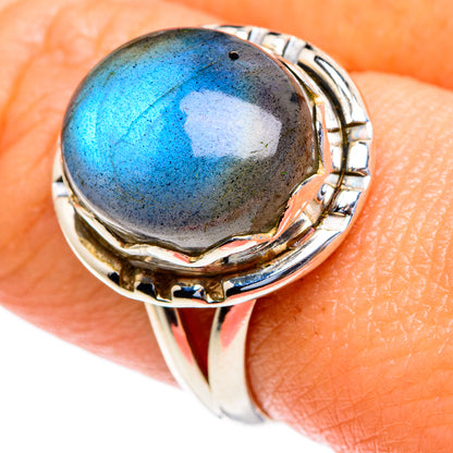 Labradorite Rings handcrafted by Ana Silver Co - RING85448