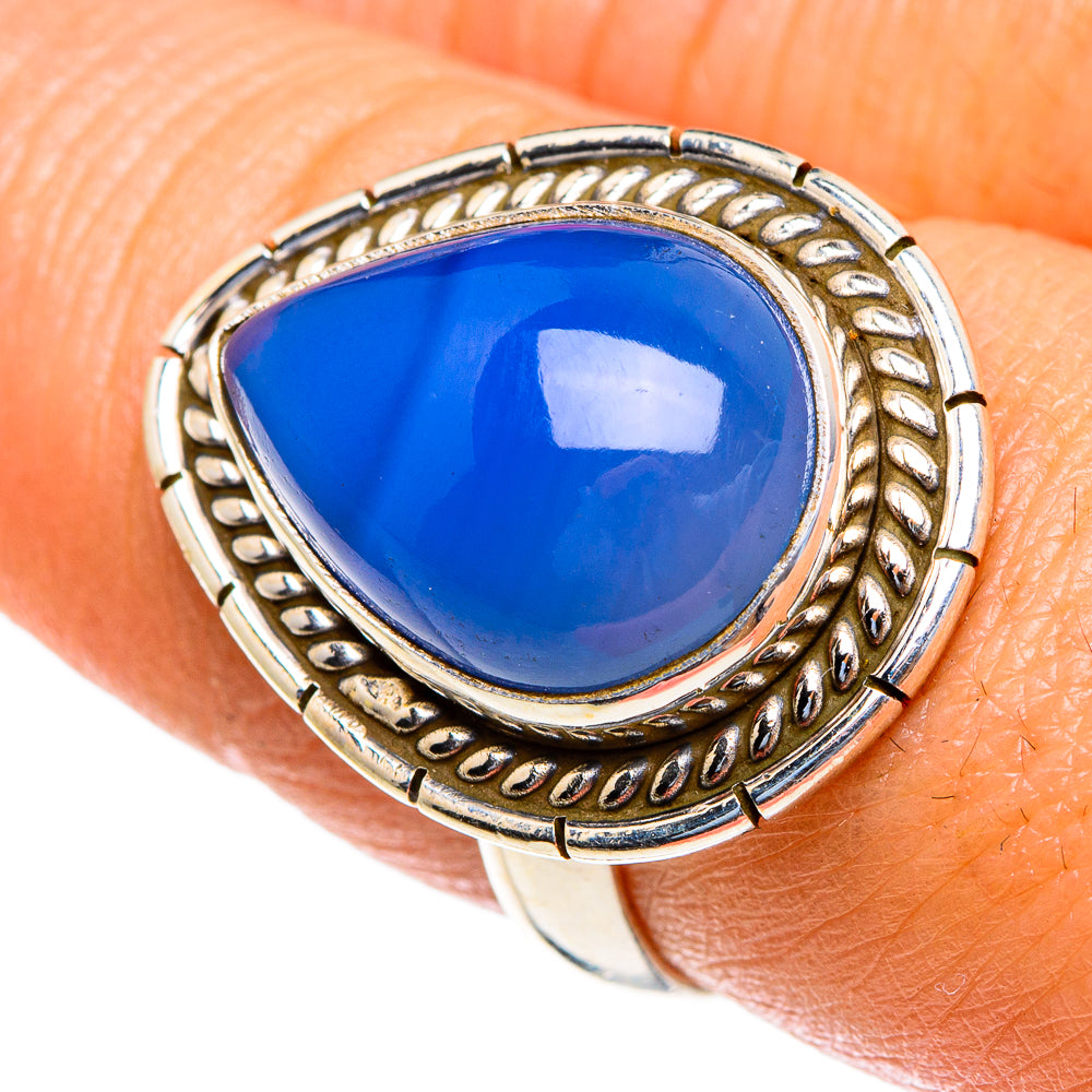 Chalcedony Rings handcrafted by Ana Silver Co - RING85451