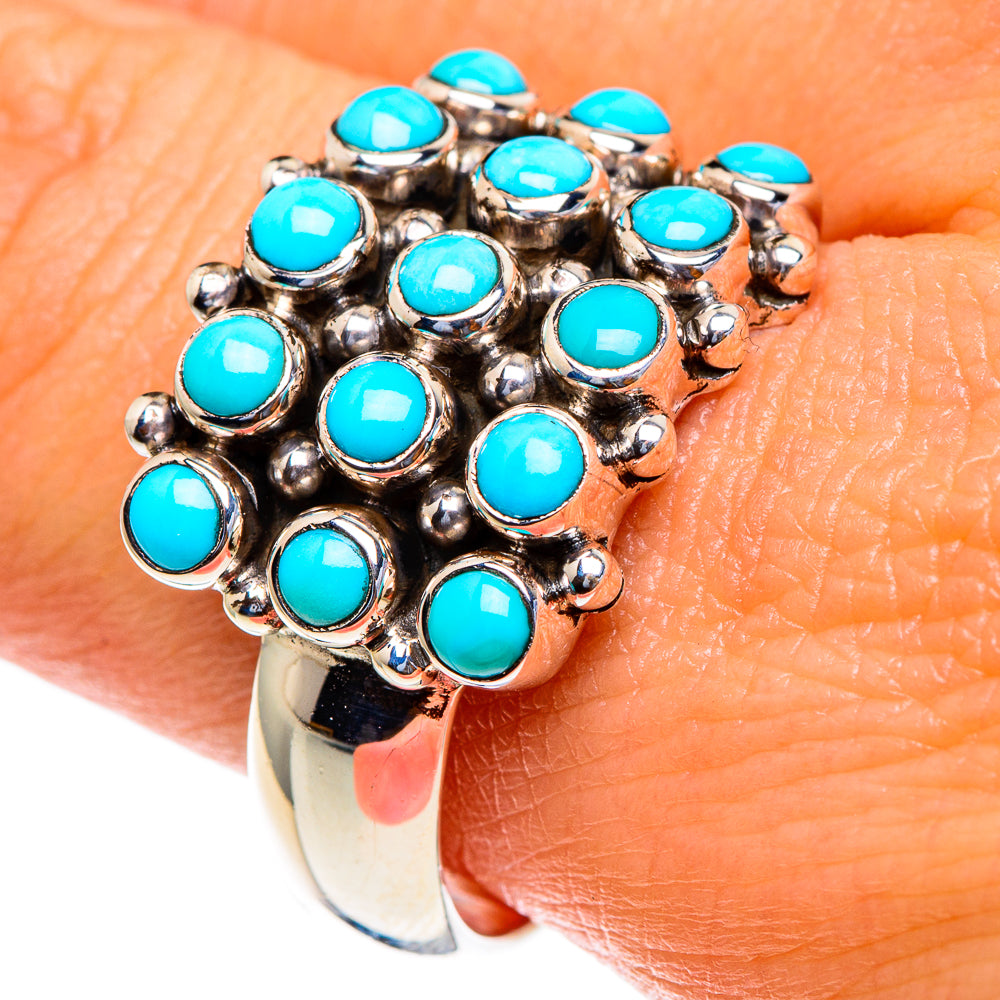 Tibetan Turquoise Rings handcrafted by Ana Silver Co - RING85452