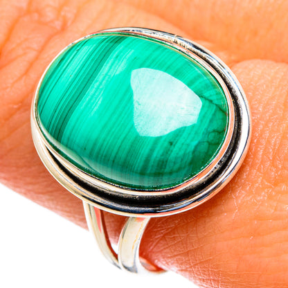 Malachite Rings handcrafted by Ana Silver Co - RING85455