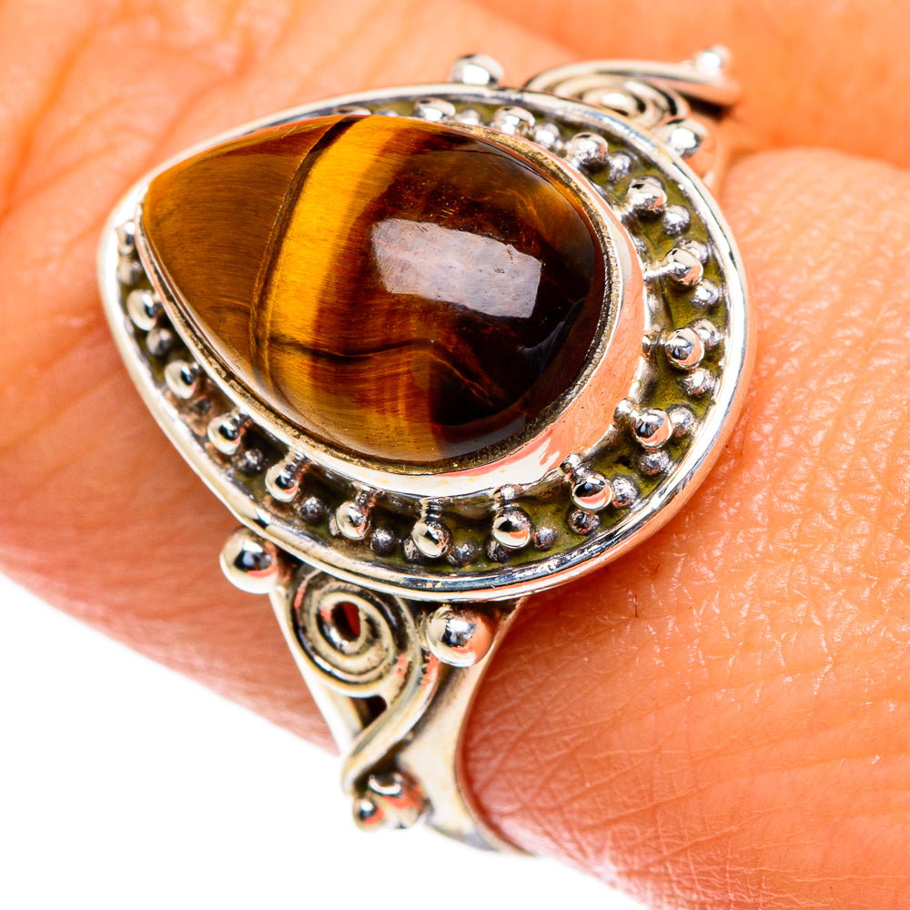 Tiger Eye Rings handcrafted by Ana Silver Co - RING85457