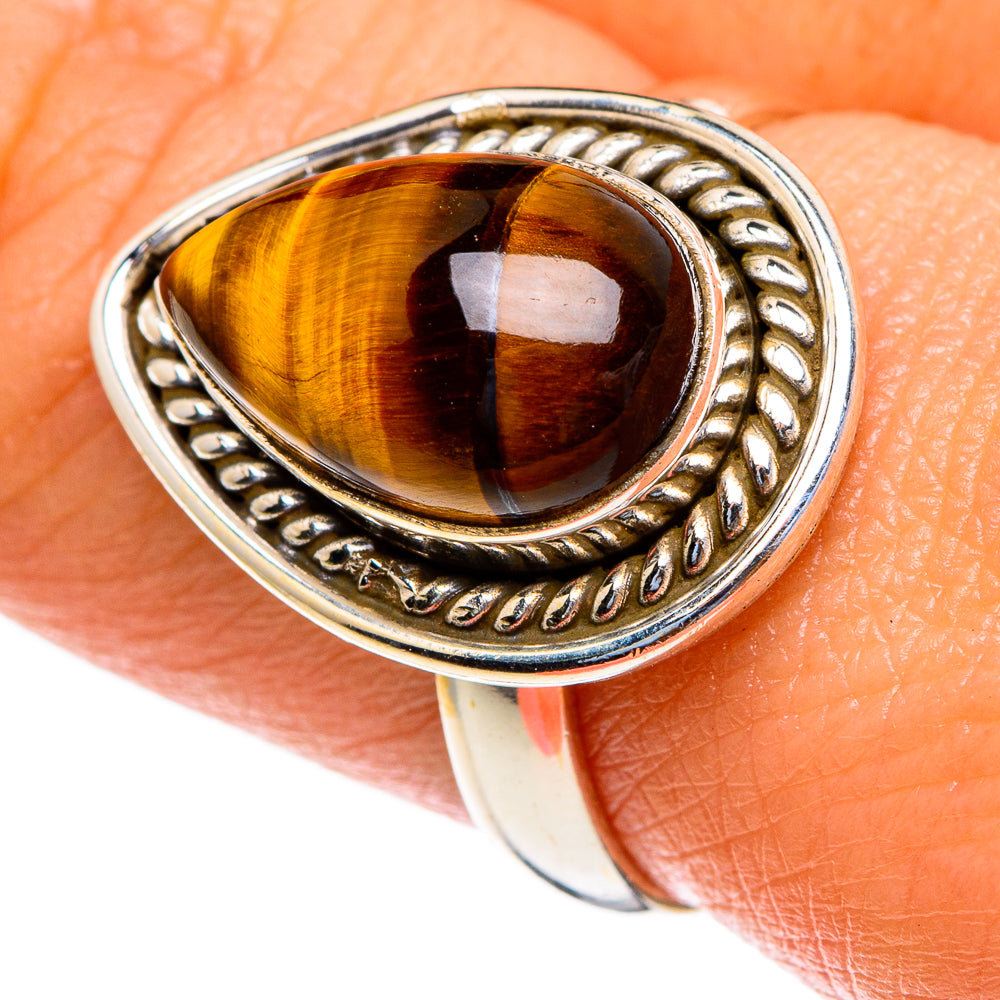 Tiger Eye Rings handcrafted by Ana Silver Co - RING85462
