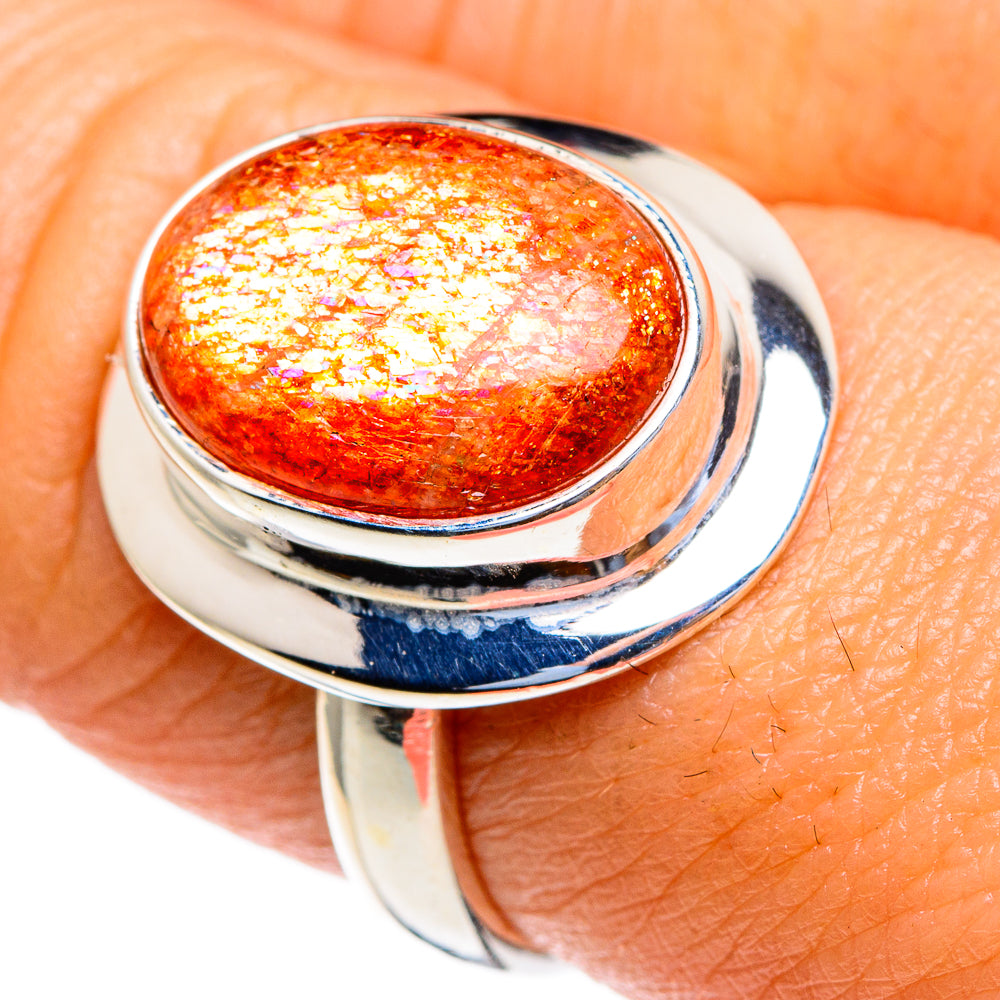 Sunstone Rings handcrafted by Ana Silver Co - RING85464