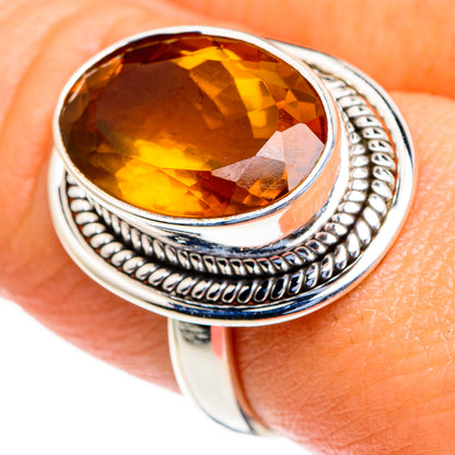 Mandarin Citrine Rings handcrafted by Ana Silver Co - RING85466