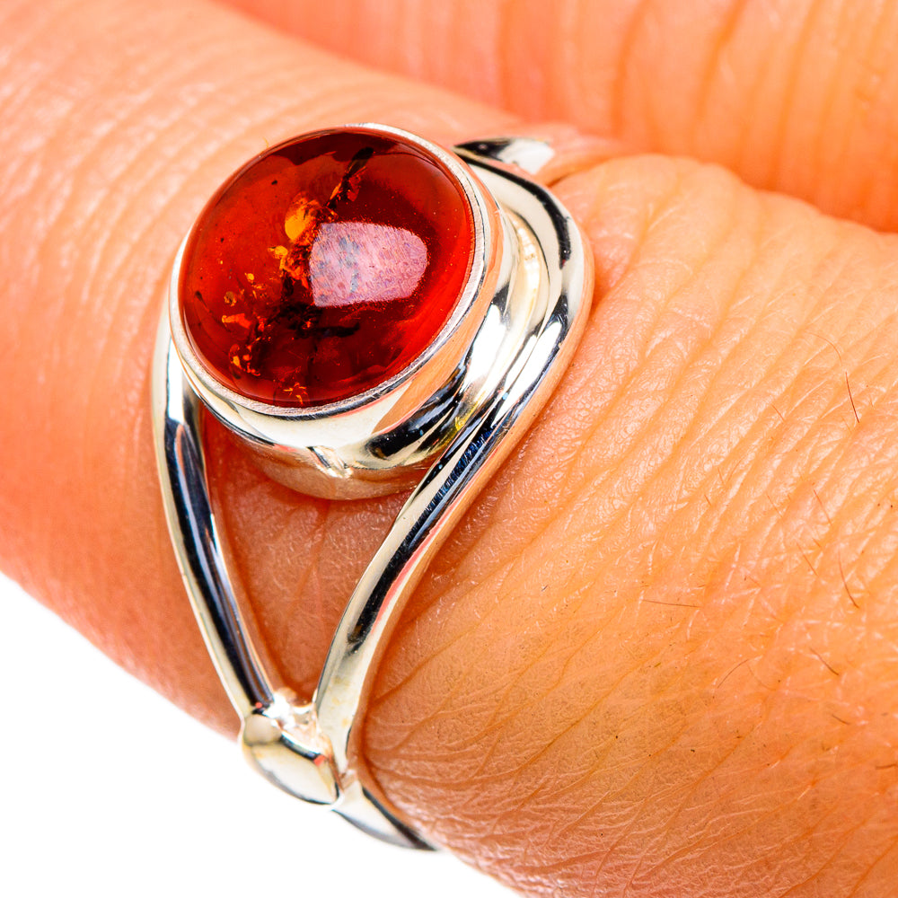 Baltic Amber Rings handcrafted by Ana Silver Co - RING85467