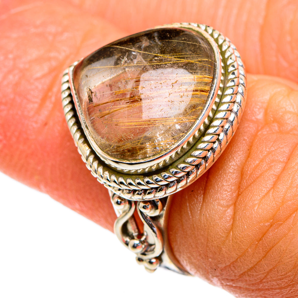 Rutilated Quartz Rings handcrafted by Ana Silver Co - RING85478