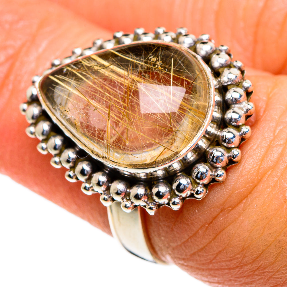 Rutilated Quartz Rings handcrafted by Ana Silver Co - RING85479