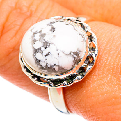 Howlite Rings handcrafted by Ana Silver Co - RING85484