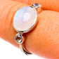 Rainbow Moonstone Rings handcrafted by Ana Silver Co - RING85486