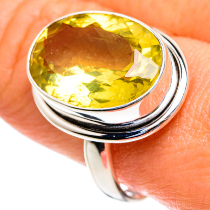 Lemon Quartz Rings handcrafted by Ana Silver Co - RING85490