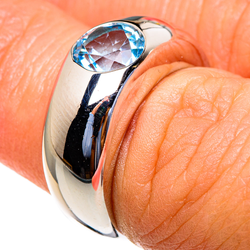 Blue Topaz Rings handcrafted by Ana Silver Co - RING85492