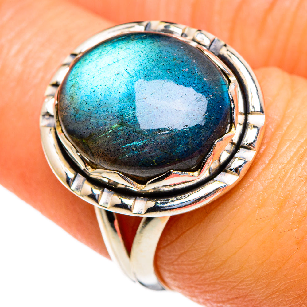 Labradorite Rings handcrafted by Ana Silver Co - RING85496