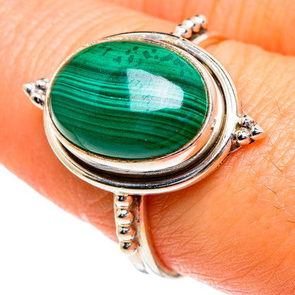 Malachite Rings handcrafted by Ana Silver Co - RING85502