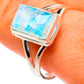 Rainbow Moonstone Rings handcrafted by Ana Silver Co - RING85504