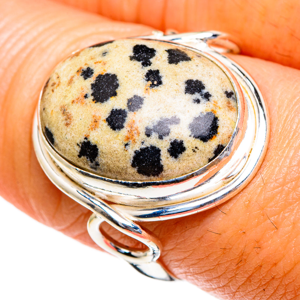 Dalmatian Jasper Rings handcrafted by Ana Silver Co - RING85509