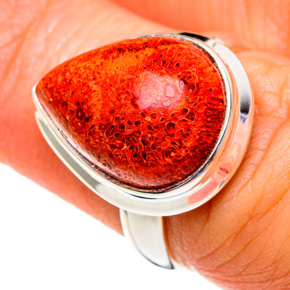 Sponge Coral Rings handcrafted by Ana Silver Co - RING85513
