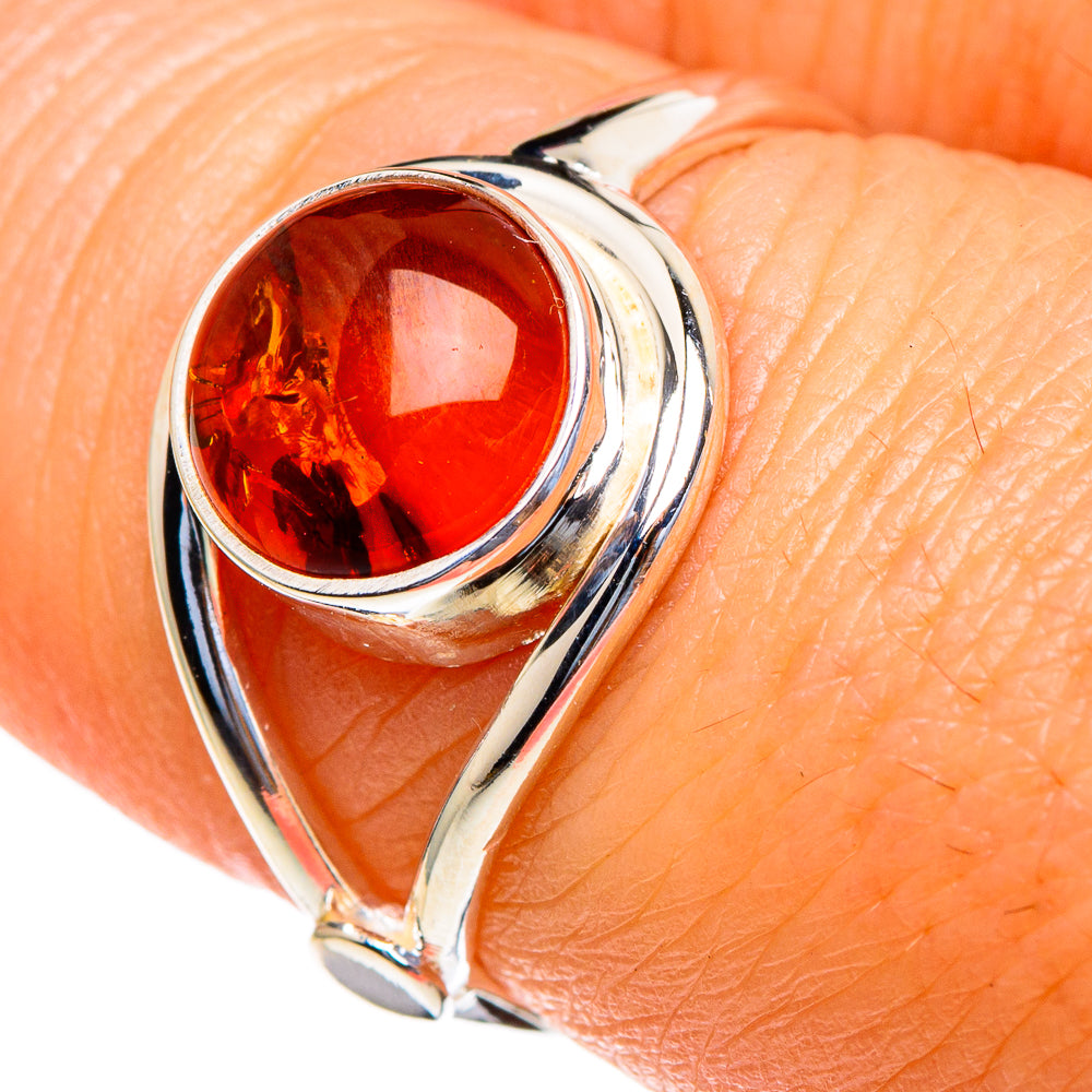 Baltic Amber Rings handcrafted by Ana Silver Co - RING85515