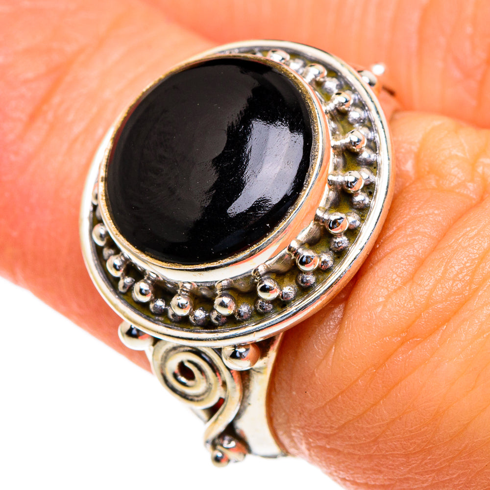 Black Onyx Rings handcrafted by Ana Silver Co - RING85525