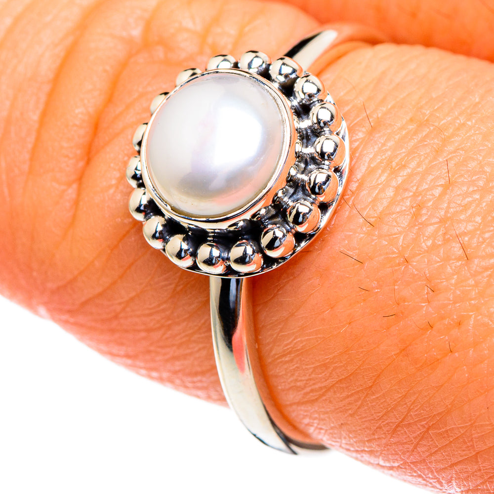 Cultured Pearl Rings handcrafted by Ana Silver Co - RING85530