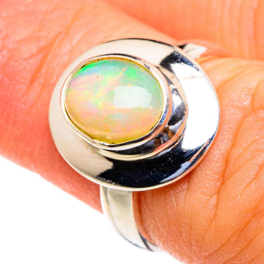 Ethiopian Opal Rings handcrafted by Ana Silver Co - RING85532