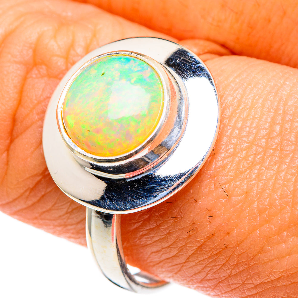 Ethiopian Opal Rings handcrafted by Ana Silver Co - RING85533