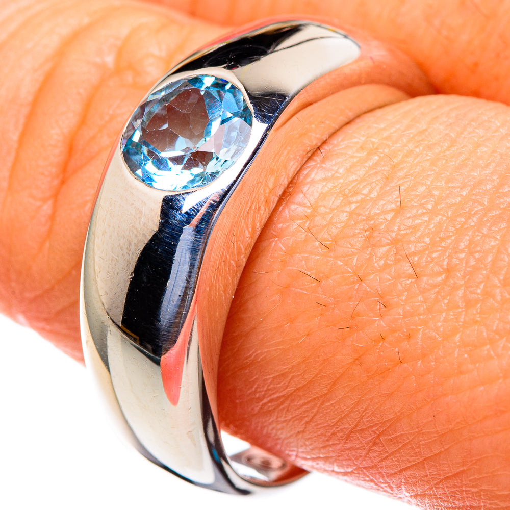Blue Topaz Rings handcrafted by Ana Silver Co - RING85540